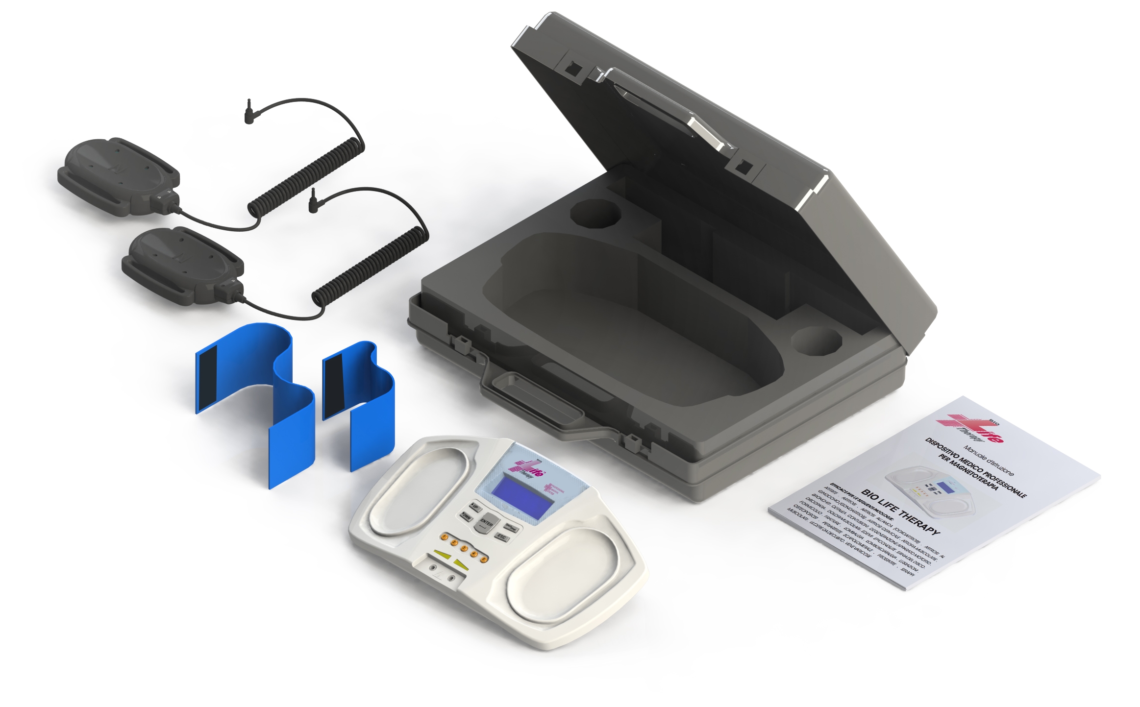 dispositivo Biolife magnetoterapia con solenoidi e accessori